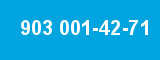 903 001-42-71 903 001-42-71